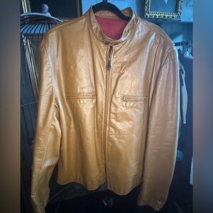Men’s 1970s Harley Davidson Leather Caramel Jacket